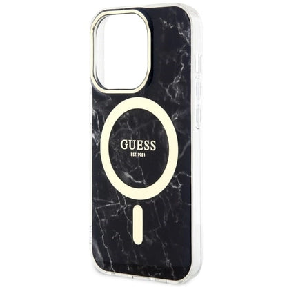 Guess GUHMP14LPCUMAK iPhone 14 Pro 6.1" black/black hardcase Marble MagSafe_5
