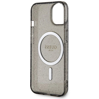 Guess GUHMP14MHCMCGK iPhone 14 Plus 6.7" black/black hardcase Glitter Gold MagSafe_6