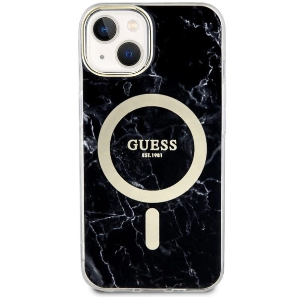 Guess GUHMP14MPCUMAK iPhone 14 Plus 6.7" black/black hardcase Marble MagSafe_2