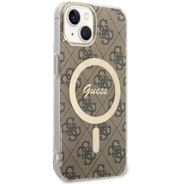 Guess 4G MagSafe case for iPhone 14 - brown_2