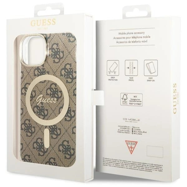 Guess 4G MagSafe case for iPhone 14 - brown_6