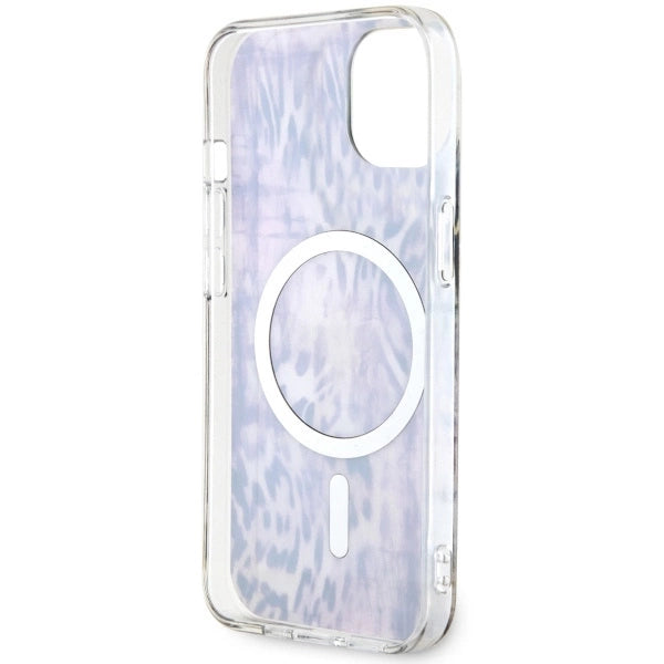 Guess Leopard MagSafe case for iPhone 14 - pink_6