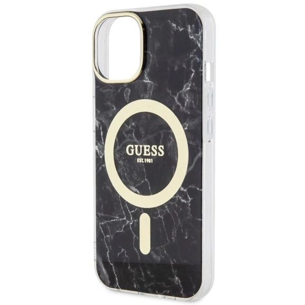 Guess GUHMP14SPCUMAK iPhone 14 6.1" black/black hardcase Marble MagSafe_5