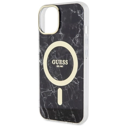 Guess GUHMP14SPCUMAK iPhone 14 6.1" black/black hardcase Marble MagSafe_5