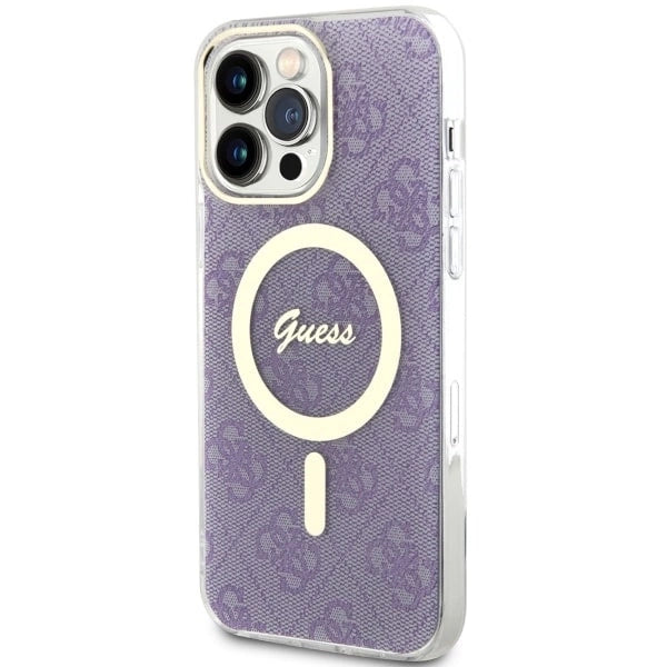 Guess GUHMP14XH4STU iPhone 14 Pro Max 6.7" purple/purple hardcase 4G MagSafe_1