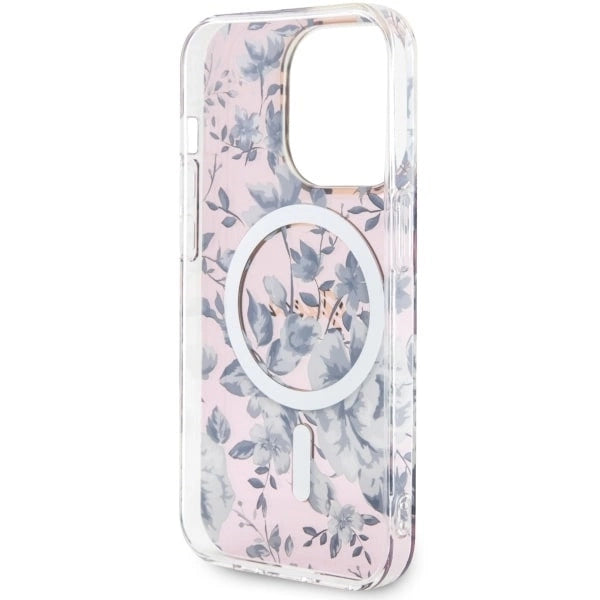Guess GUHMP14XHCFWSP iPhone 14 Pro Max 6.7" pink/pink hardcase Flower MagSafe_6