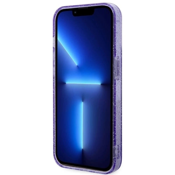 Guess GUHMP14XHCMCGU iPhone 14 Pro Max 6.7" purple/purple hardcase Glitter Gold MagSafe_4