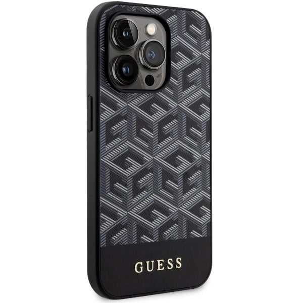 Guess GUHMP14XHGCFSEK iPhone 14 Pro Max 6.7&quot; black/black hardcase GCube Stripes MagSafe_3
