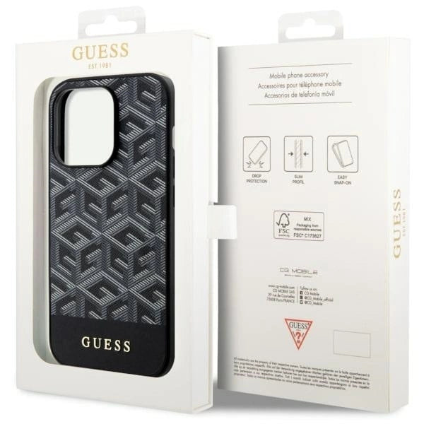 Guess GUHMP14XHGCFSEK iPhone 14 Pro Max 6.7&quot; black/black hardcase GCube Stripes MagSafe_7