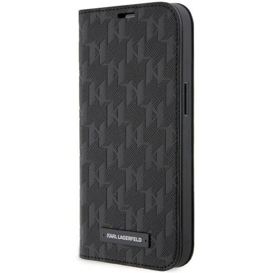 Karl Lagerfeld KLBKP14LSAKLHPK iPhone 14 Pro 6.1" bookcase black/black Saffiano Monogram_0
