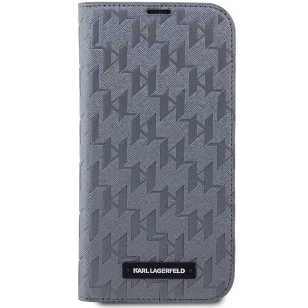 Karl Lagerfeld KLBKP14XSAKLHPG iPhone 14 Pro Max 6.7" bookcase silver/silver Saffiano Monogram_2