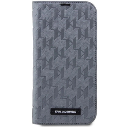 Karl Lagerfeld KLBKP14XSAKLHPG iPhone 14 Pro Max 6.7" bookcase silver/silver Saffiano Monogram_2