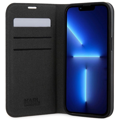 Karl Lagerfeld KLBKP14XSAKLHPG iPhone 14 Pro Max 6.7" bookcase silver/silver Saffiano Monogram_3