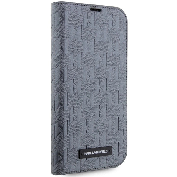 Karl Lagerfeld KLBKP14XSAKLHPG iPhone 14 Pro Max 6.7" bookcase silver/silver Saffiano Monogram_4