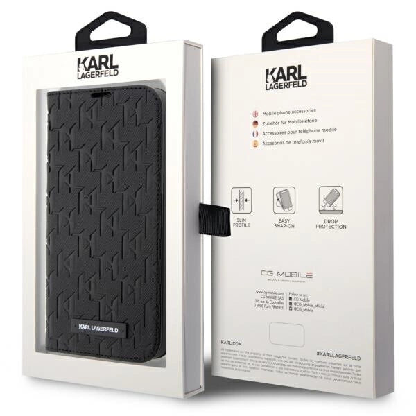 Karl Lagerfeld KLBKP14XSAKLHPK iPhone 14 Pro Max 6.7&quot; bookcase black/black Saffiano Monogram_6