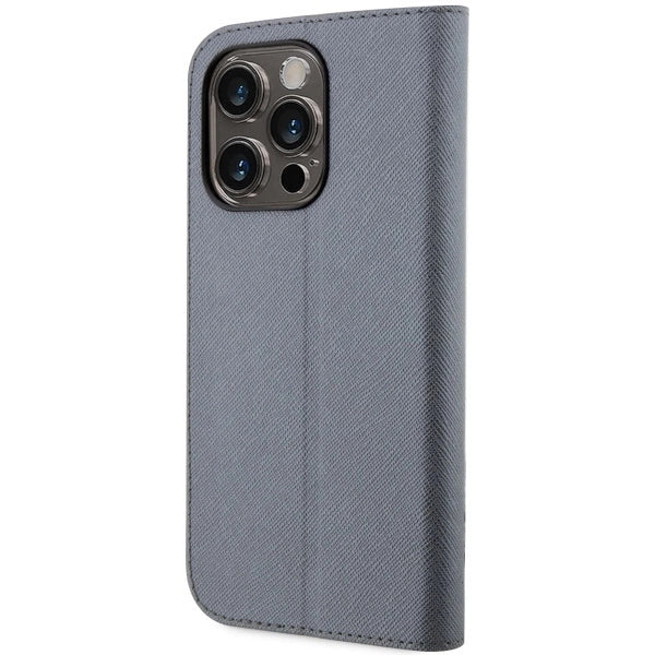 Karl Lagerfeld KLBKP14XSANKCPG iPhone 14 Pro Max 6.7" bookcase silver/silver Saffiano Karl &amp; Choupette_1