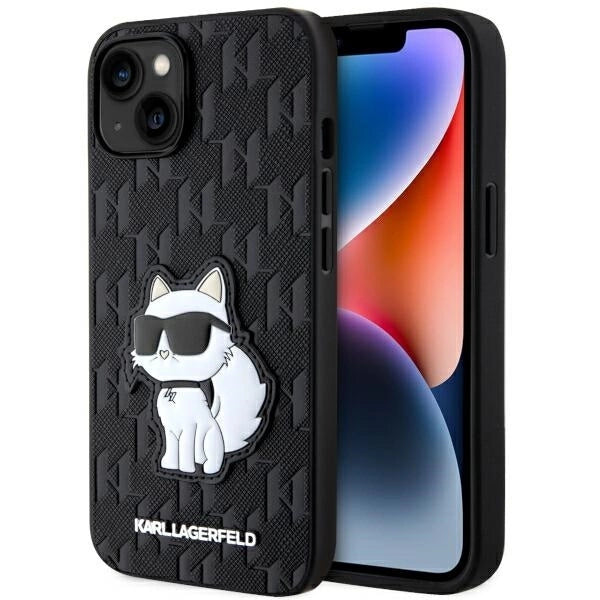 Karl Lagerfeld KLHCP14MSAKHPCK iPhone 14 Plus 6.7" black/black Saffiano Monogram Choupette_0