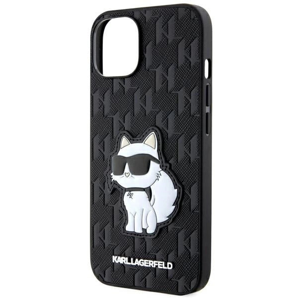 Karl Lagerfeld KLHCP14MSAKHPCK iPhone 14 Plus 6.7" black/black Saffiano Monogram Choupette_5