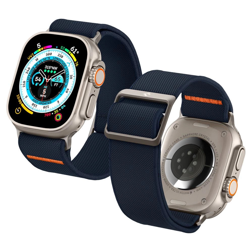 Spigen Fit Lite Ultra Strap for Apple Watch 4/5/6/7/8/9/SE/Ultra (42/44/45/49 mm) - Navy Blue_9