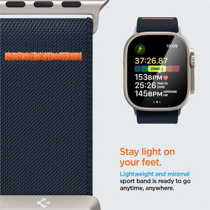 Spigen Fit Lite Ultra Strap for Apple Watch 4/5/6/7/8/9/SE/Ultra (42/44/45/49 mm) - Navy Blue_14