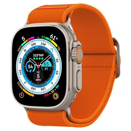Spigen Fit Lite Ultra Strap for Apple Watch 4 / 5 / 6 / 7 / 8 / SE / Ultra (42/44/45/49 mm) - Orange_0