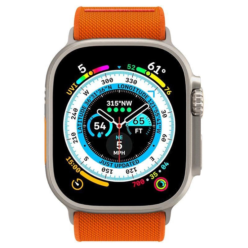 Spigen Fit Lite Ultra Strap for Apple Watch 4 / 5 / 6 / 7 / 8 / SE / Ultra (42/44/45/49 mm) - Orange_10