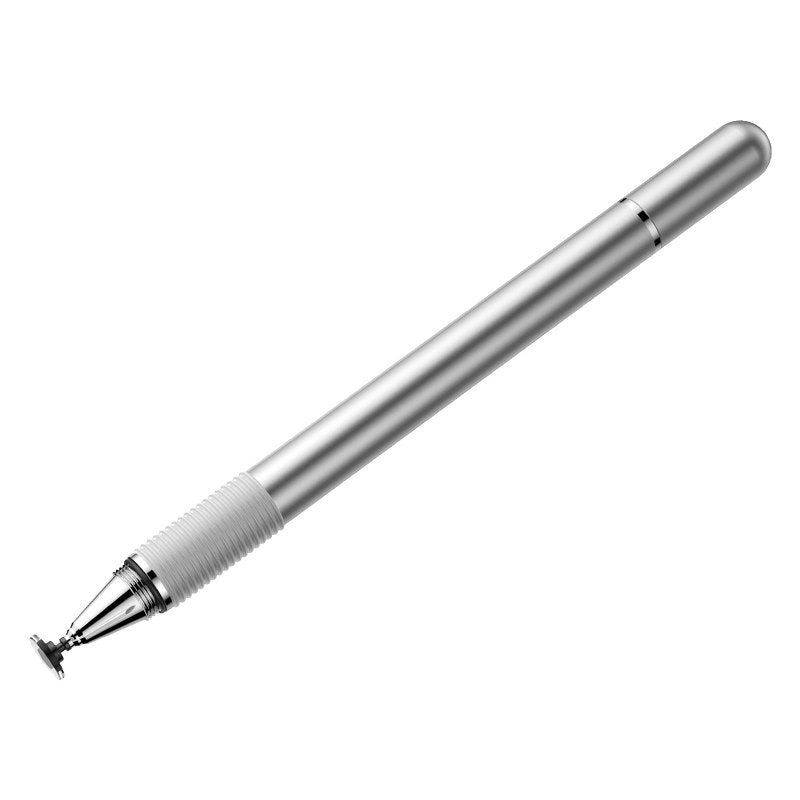 Baseus Golden Cudgel ACPCL-0S double-sided stylus for tablets, phones with gel pen - silver_1