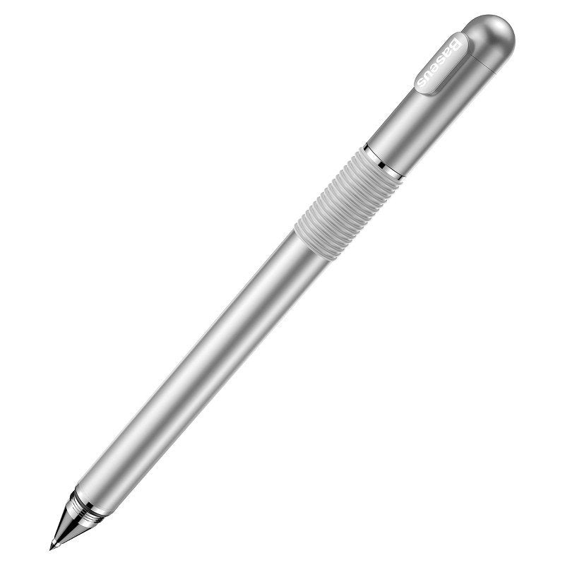 Baseus Golden Cudgel ACPCL-0S double-sided stylus for tablets, phones with gel pen - silver_3