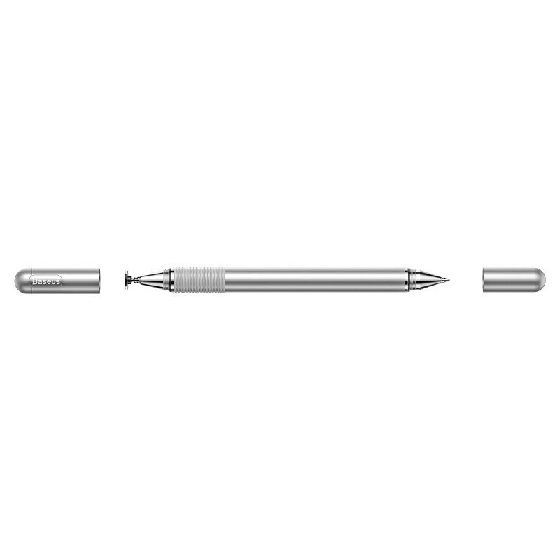Baseus Golden Cudgel ACPCL-0S double-sided stylus for tablets, phones with gel pen - silver_9