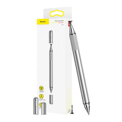 Baseus Golden Cudgel ACPCL-0S double-sided stylus for tablets, phones with gel pen - silver_15