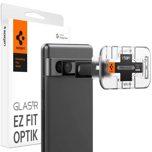Spigen Glas.tR EZ Fit Optik Camera Protector for Google Pixel 7A - Black 2 pcs._0
