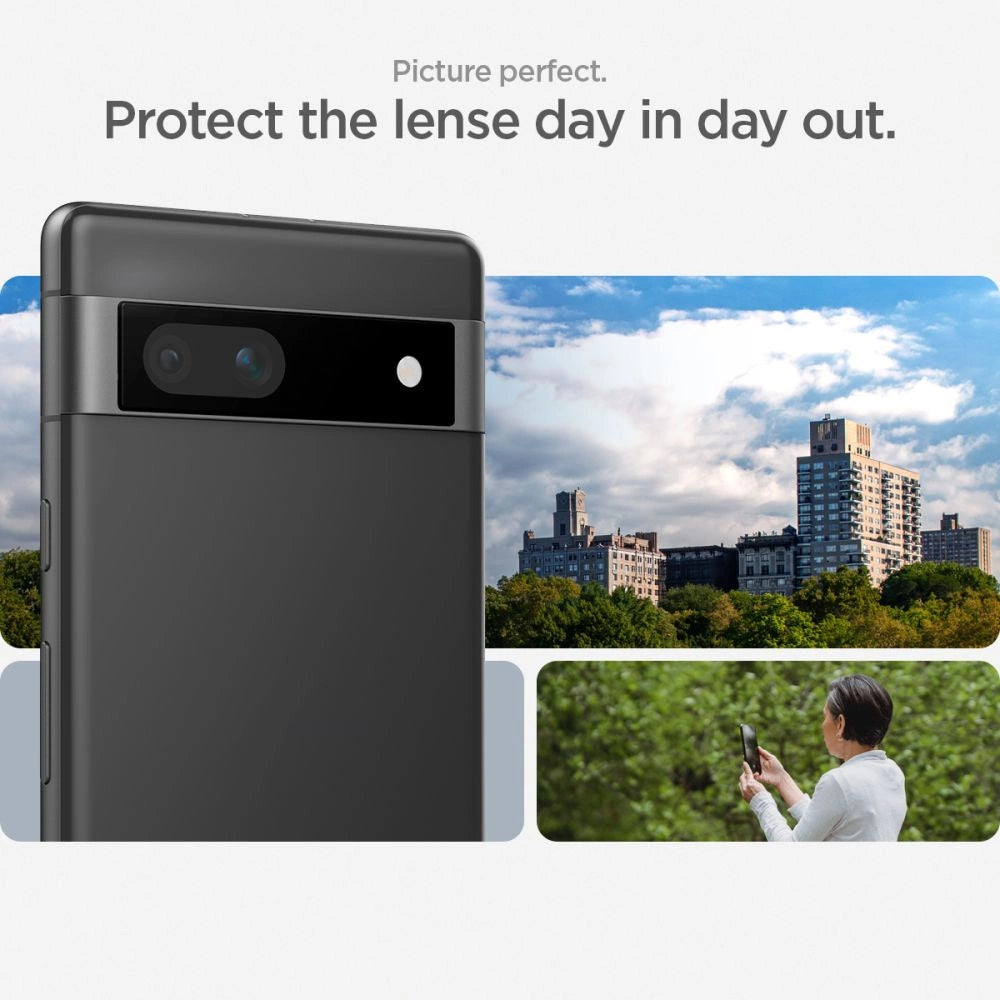 Spigen Glas.tR EZ Fit Optik Camera Protector for Google Pixel 7A - Black 2 pcs._12