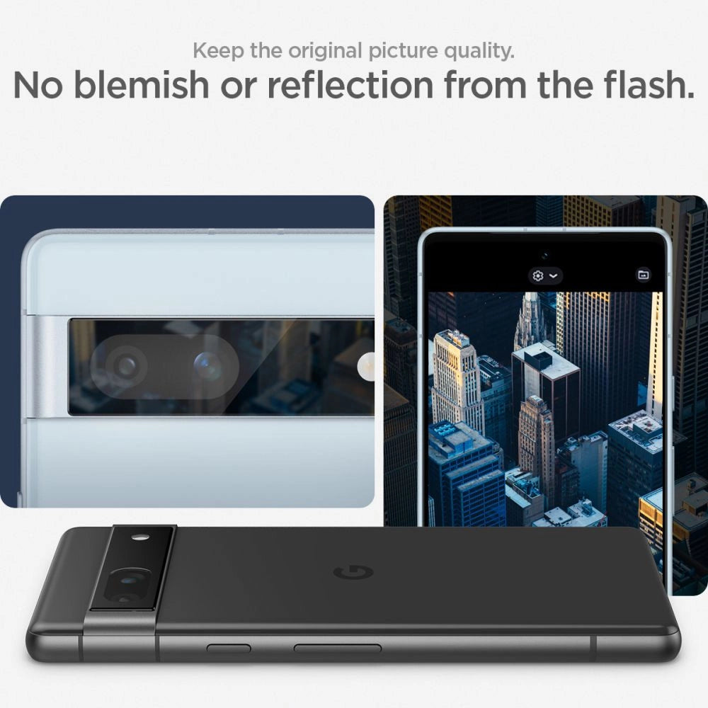 Spigen Glas.tR EZ Fit Optik Camera Protector for Google Pixel 7A - Black 2 pcs._13