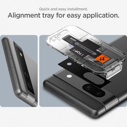Spigen Glas.tR EZ Fit Optik Camera Protector for Google Pixel 7A - Black 2 pcs._14