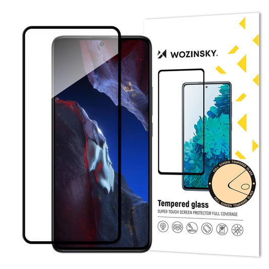 Tempered Glass for Xiaomi Poco F5 Pro 9H with Wozinsky Frame Full Glue Tempered Glass - Black_0