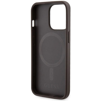 Guess GUHMP13LP4RPSW iPhone 13 Pro / 13 6.1&quot; brown/brown hardcase 4G Printed Stripes MagSafe_6
