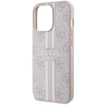 Guess GUHMP13XP4RPSP iPhone 13 Pro Max 6.7" pink/pink hardcase 4G Printed Stripes MagSafe_5