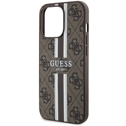 Guess GUHMP13XP4RPSW iPhone 13 Pro Max 6.7" brown/brown hardcase 4G Printed Stripes MagSafe_5