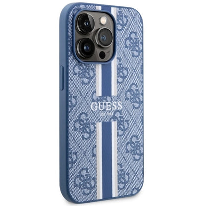 Guess GUHMP14LP4RPSB iPhone 14 Pro 6.1&quot; blue/blue hardcase 4G Printed Stripes MagSafe_3
