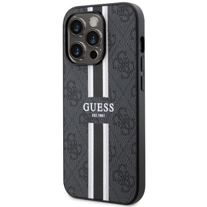 Guess GUHMP14LP4RPSK iPhone 14 Pro 6.1" black/black hardcase 4G Printed Stripes MagSafe_1