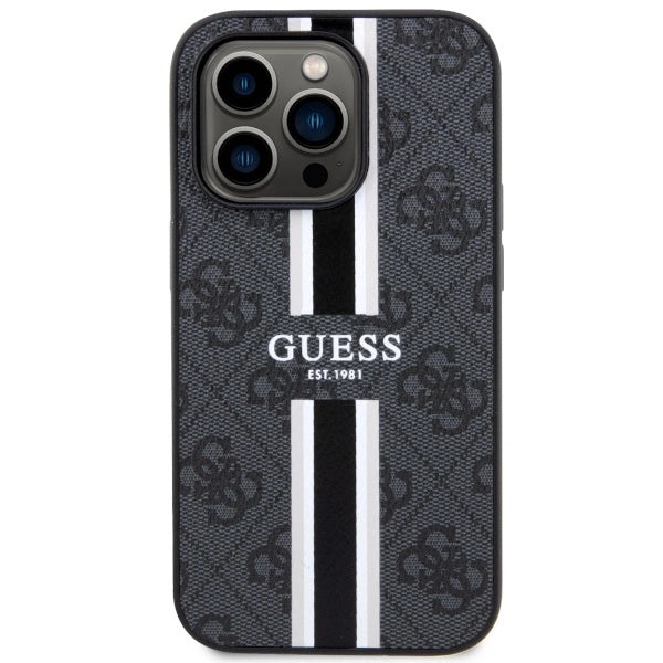 Guess GUHMP14LP4RPSK iPhone 14 Pro 6.1" black/black hardcase 4G Printed Stripes MagSafe_2