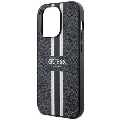 Guess GUHMP14LP4RPSK iPhone 14 Pro 6.1" black/black hardcase 4G Printed Stripes MagSafe_5