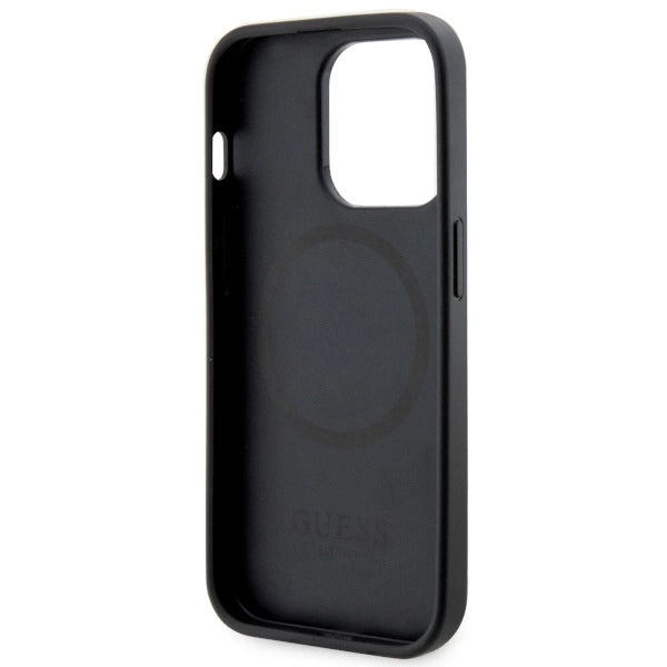 Guess GUHMP14LP4RPSK iPhone 14 Pro 6.1" black/black hardcase 4G Printed Stripes MagSafe_6