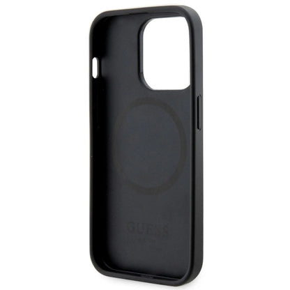 Guess GUHMP14LP4RPSK iPhone 14 Pro 6.1" black/black hardcase 4G Printed Stripes MagSafe_6