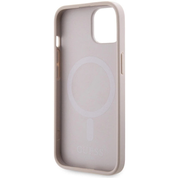 Guess GUHMP14MHGCFSEP iPhone 14 Plus 6.7" pink/pink hard case GCube Stripes MagSafe_6