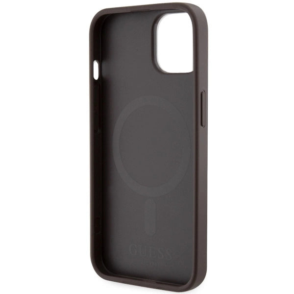 Guess GUHMP14MHGCFSEW iPhone 14 Plus 6.7" brown/brown hard case GCube Stripes MagSafe_6