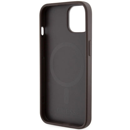 Guess GUHMP14MHGCFSEW iPhone 14 Plus 6.7" brown/brown hard case GCube Stripes MagSafe_6