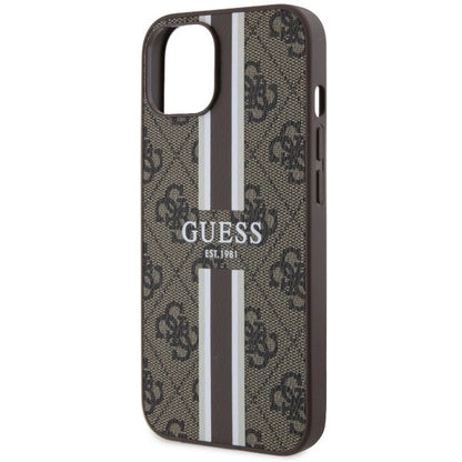 Guess GUHMP14SP4RPSW iPhone 14 6.1" brown/brown hardcase 4G Printed Stripes MagSafe_5