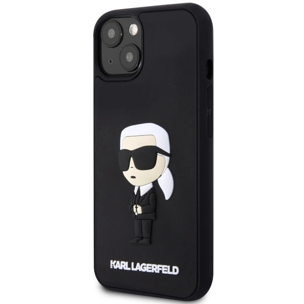 Karl Lagerfeld KLHCP14M3DRKINK iPhone 14 Plus 6.7" black/black hardcase Rubber Ikonik 3D_1
