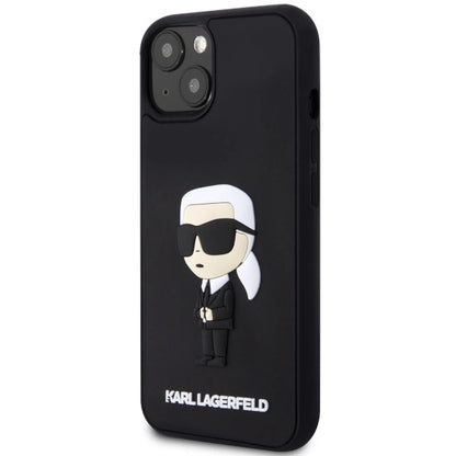 Karl Lagerfeld KLHCP14M3DRKINK iPhone 14 Plus 6.7" black/black hardcase Rubber Ikonik 3D_1